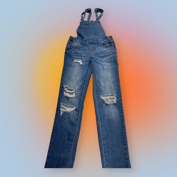 FOREVER 21 Women’s XS Blue Jean Overalls - Picture 3 of 4